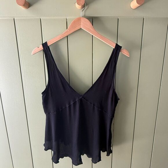 Free People Intimately Semi-Sheer Swing Tank in Black - XS - Picture 1 of 5